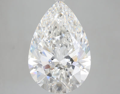 10.63 carat pear lab grown diamond F color VVS2 clarity