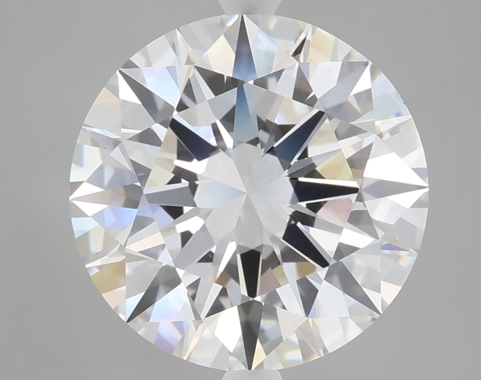 5.01 carat round lab grown diamond E color VVS2 clarity