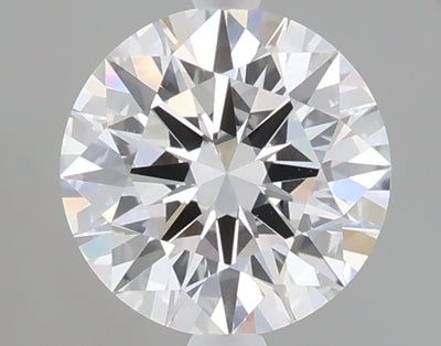 1.53 carat round lab grown diamond D color VVS2 clarity