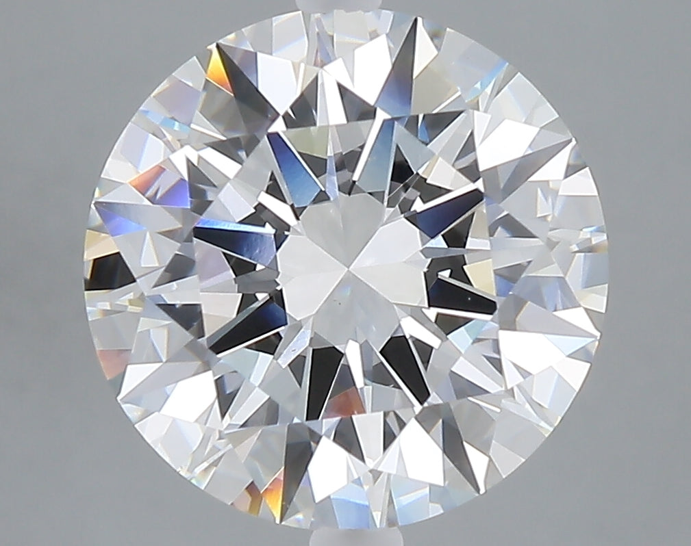 5.06 carat round lab grown diamond F color VS1 clarity