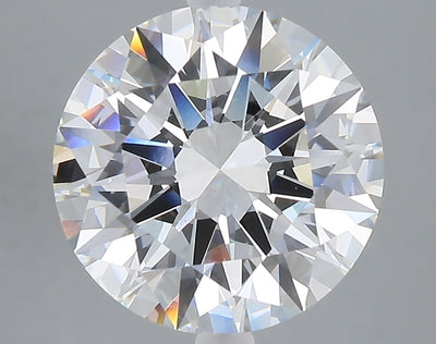 5.06 carat round lab grown diamond F color VS1 clarity
