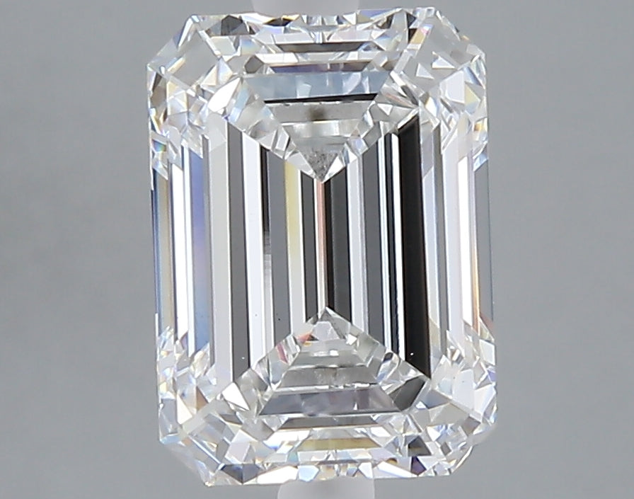 3.03 carat emerald lab grown diamond D color VS1 clarity