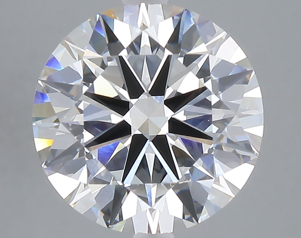 5.00 carat round lab grown diamond E color VVS2 clarity