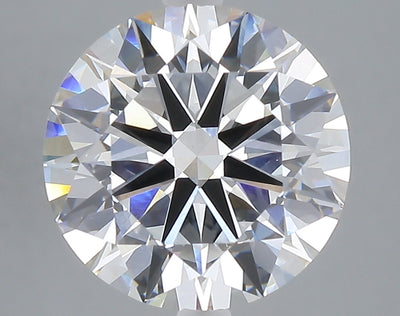 5.00 carat round lab grown diamond E color VVS2 clarity