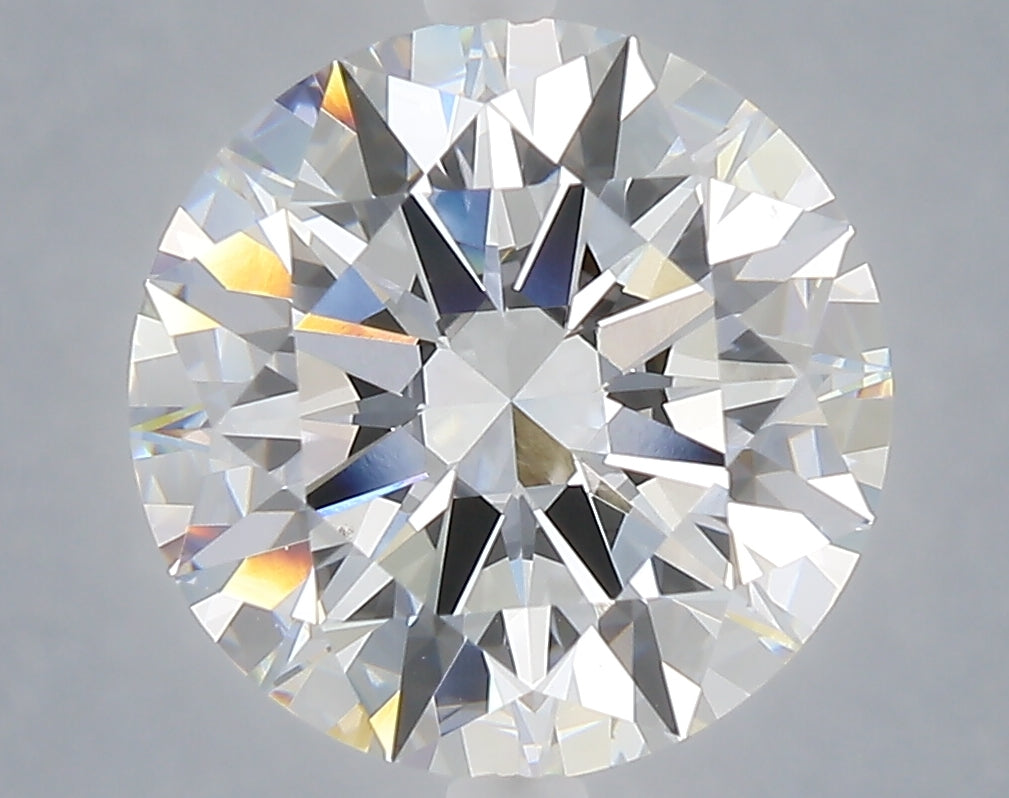 5.05 carat round lab grown diamond E color VVS2 clarity