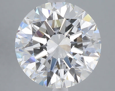 5.00 carat round lab grown diamond E color VVS2 clarity