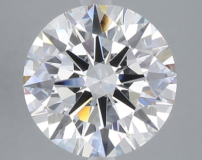 5.05 carat round lab grown diamond E color VVS2 clarity
