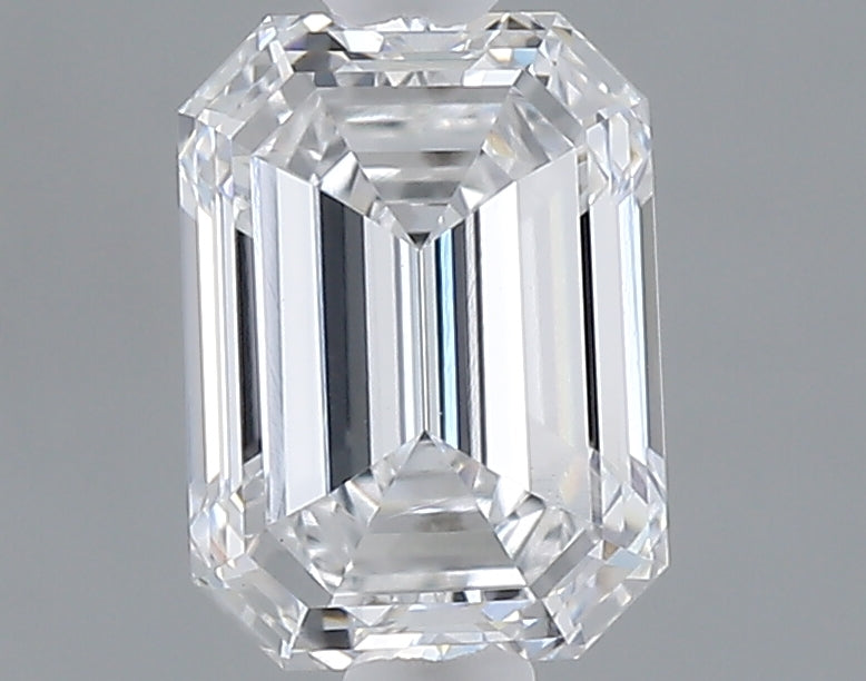 1.02 carat emerald lab grown diamond D color VVS2 clarity