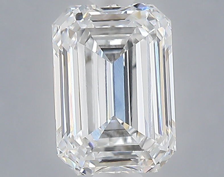 1.02 carat emerald lab grown diamond D color VVS2 clarity