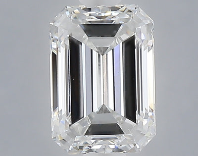 1.10 carat emerald lab grown diamond E color VS1 clarity