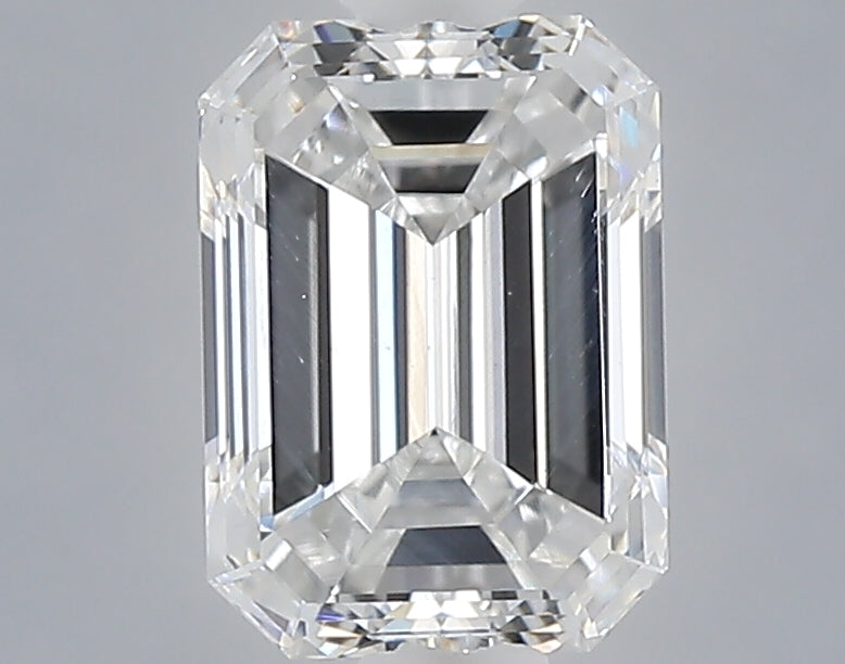 1.07 carat emerald lab grown diamond E color VS1 clarity