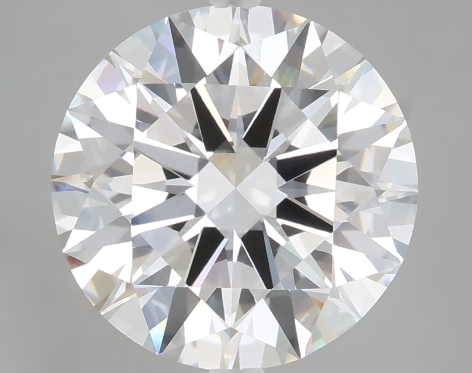 5.06 carat round lab grown diamond F color VVS2 clarity