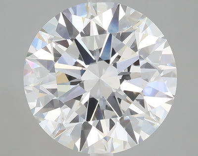 5.08 carat round lab grown diamond F color VVS1 clarity