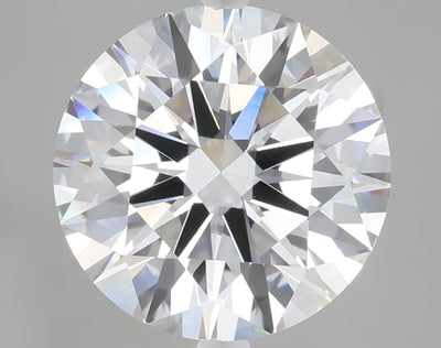 5.02 carat round lab grown diamond E color VVS2 clarity