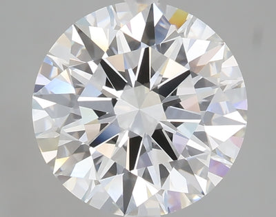 3.10 carat round lab grown diamond E color VVS2 clarity
