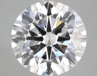 5.00 carat round lab grown diamond E color VVS2 clarity