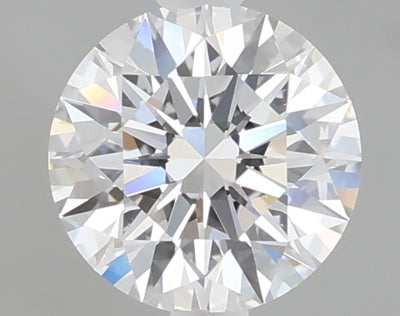 1.09 carat round lab grown diamond D color VVS2 clarity