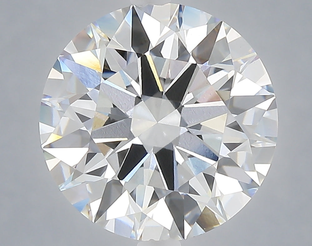 5.08 carat round lab grown diamond E color VVS2 clarity