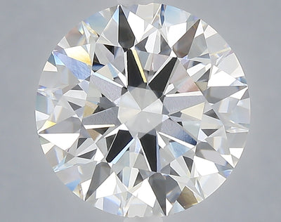 5.08 carat round lab grown diamond E color VVS2 clarity