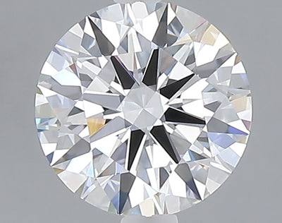 1.55 carat round lab grown diamond E color VVS2 clarity