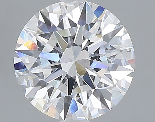 1.55 carat round lab grown diamond E color VVS2 clarity