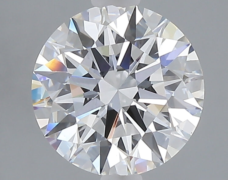 2.05 carat round lab grown diamond E color VVS2 clarity