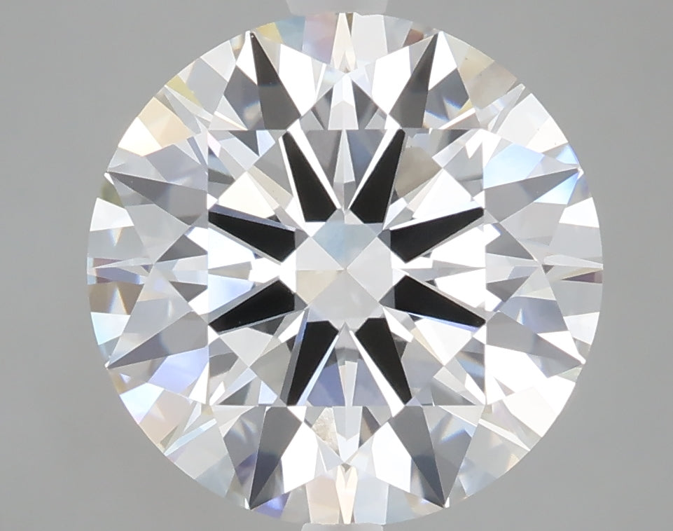 5.02 carat round lab grown diamond E color VVS2 clarity
