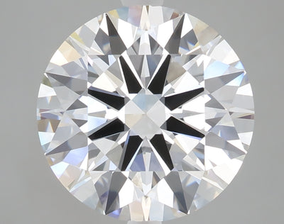 5.02 carat round lab grown diamond E color VVS2 clarity