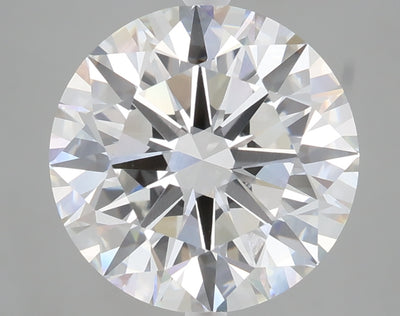 5.09 carat round lab grown diamond F color VVS2 clarity