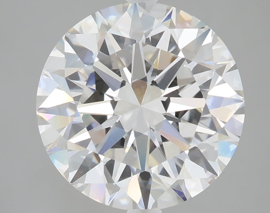 5.00 carat round lab grown diamond F color VVS2 clarity