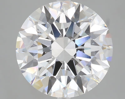 5.09 carat round lab grown diamond F color VVS2 clarity
