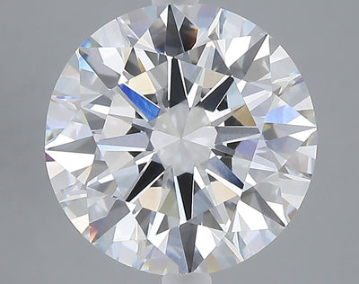 5.02 carat round lab grown diamond E color VVS2 clarity