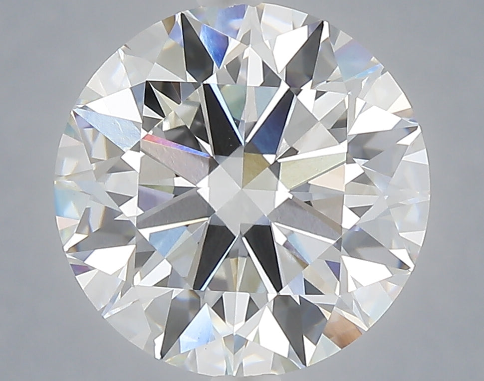 5.03 carat round lab grown diamond F color VVS2 clarity