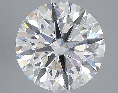 4.22 carat round lab grown diamond F color VS1 clarity