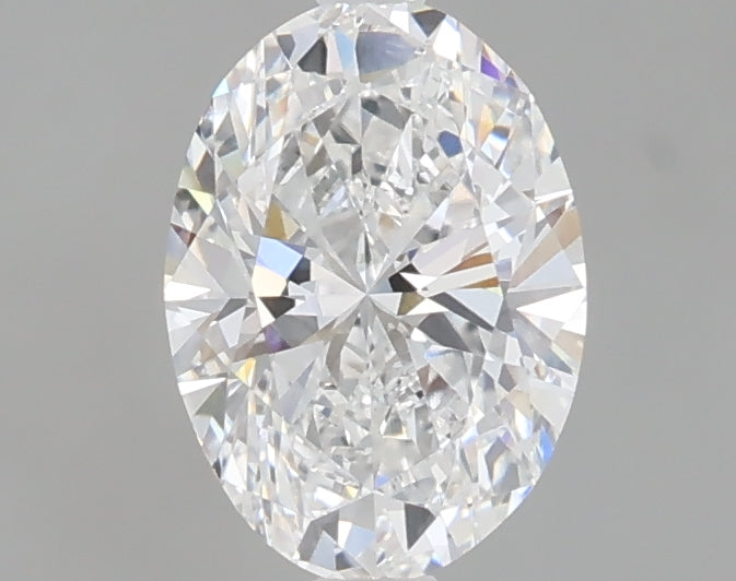 1.09 carat oval lab grown diamond D color VVS2 clarity