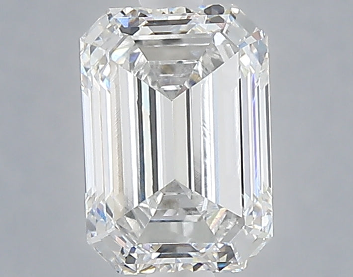 1.53 carat emerald lab grown diamond E color VVS2 clarity