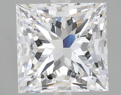 2.94 carat princess lab grown diamond E color VVS2 clarity