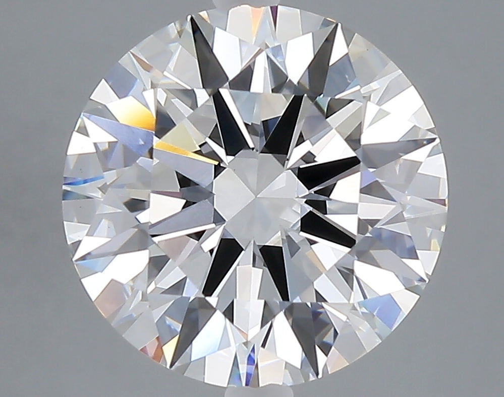 5.02 carat round lab grown diamond F color VVS2 clarity