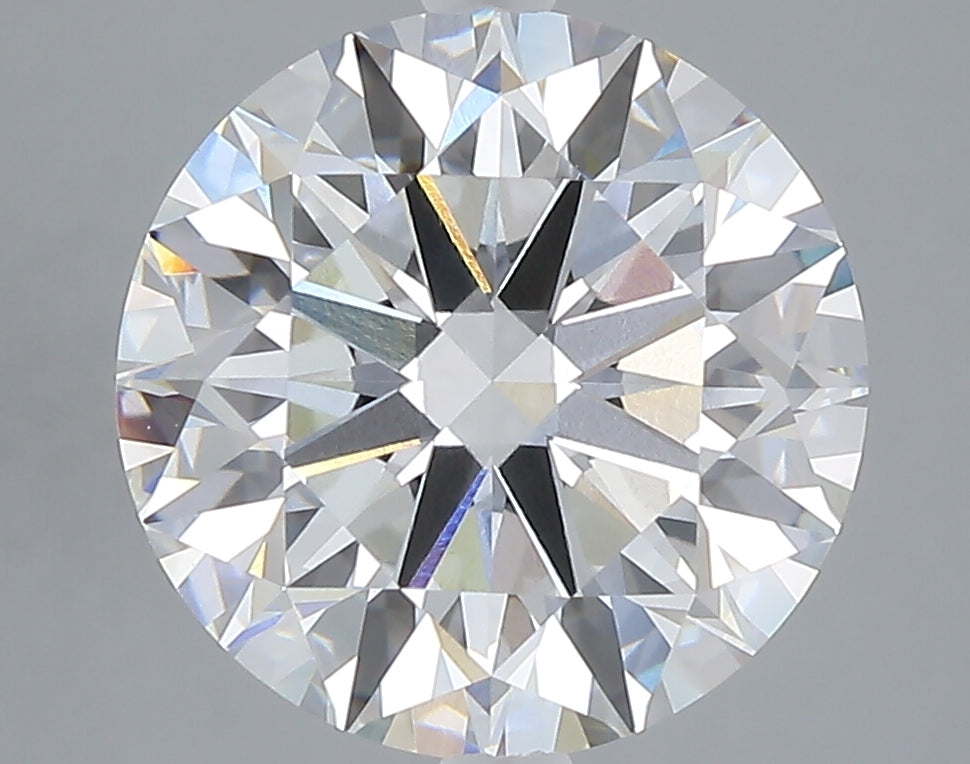 5.02 carat round lab grown diamond E color VVS2 clarity