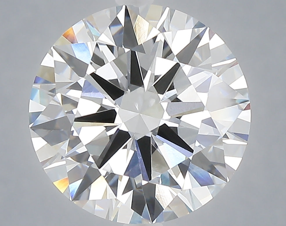 5.03 carat round lab grown diamond E color VVS2 clarity
