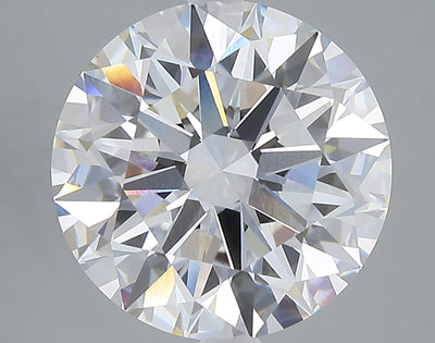 5.05 carat round lab grown diamond E color VVS2 clarity