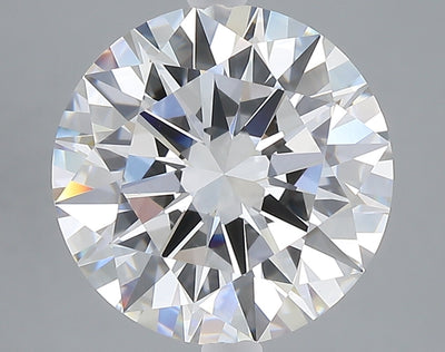5.00 carat round lab grown diamond F color VVS2 clarity