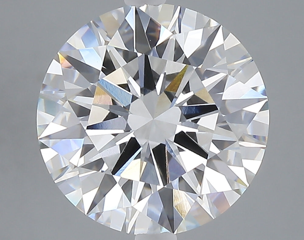 5.06 carat round lab grown diamond E color VVS2 clarity