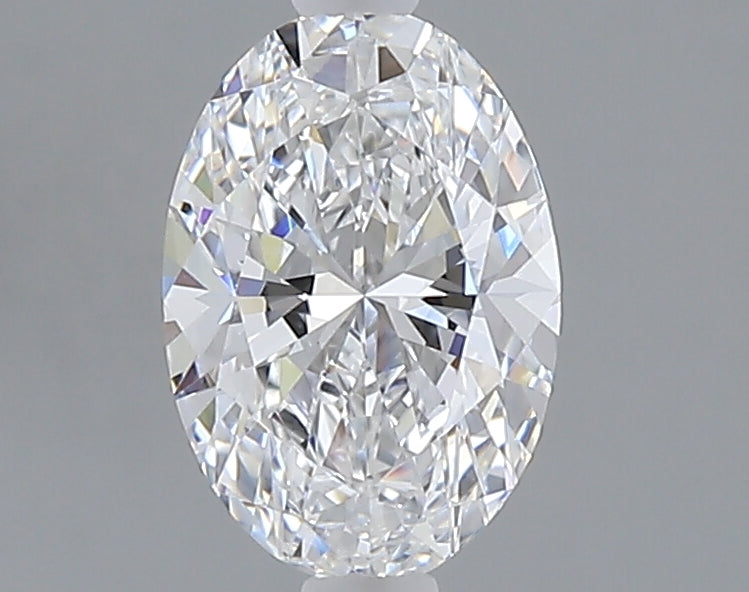 1.08 carat oval lab grown diamond D color VVS2 clarity