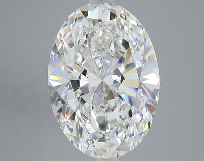 6.04 carat oval lab grown diamond G color VVS2 clarity