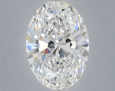 6.04 carat oval lab grown diamond F color VVS2 clarity