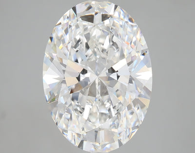 6.03 carat oval lab grown diamond F color VVS2 clarity