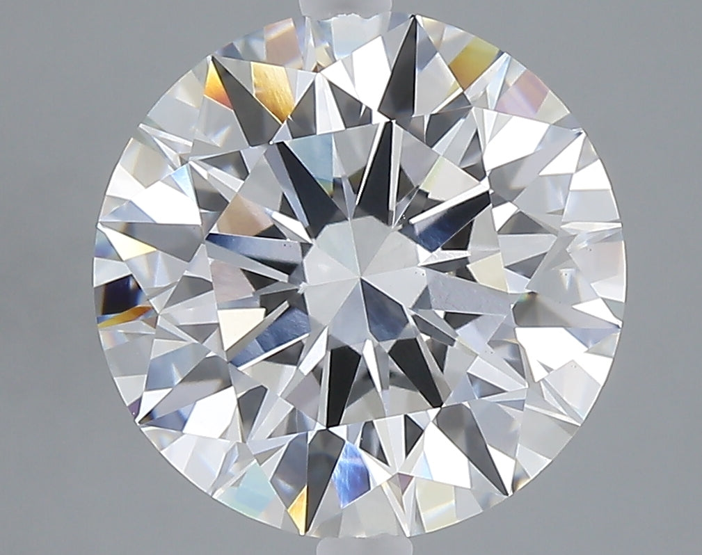 5.09 carat round lab grown diamond E color VVS2 clarity