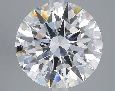 5.09 carat round lab grown diamond E color VVS2 clarity