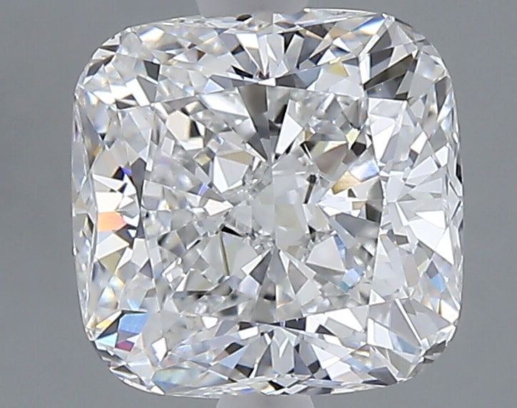 2.57 carat cushion lab grown diamond D color VVS2 clarity